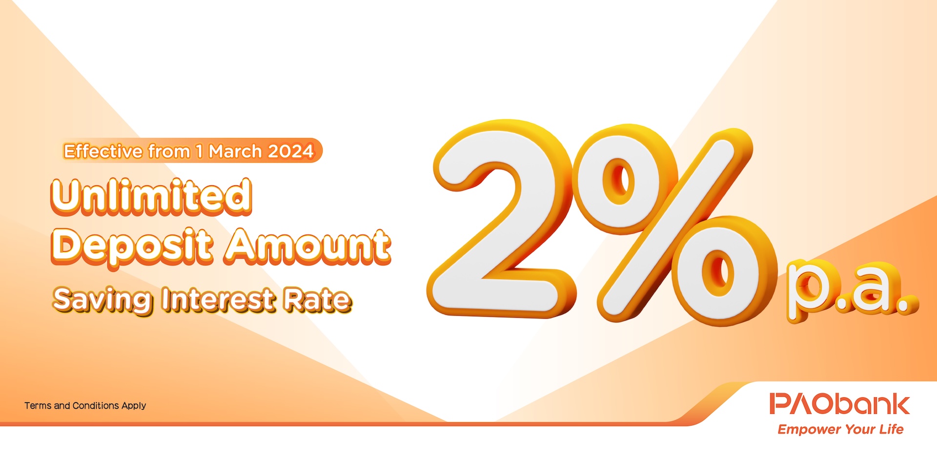 PAObank - Unlimited Deposit Amount